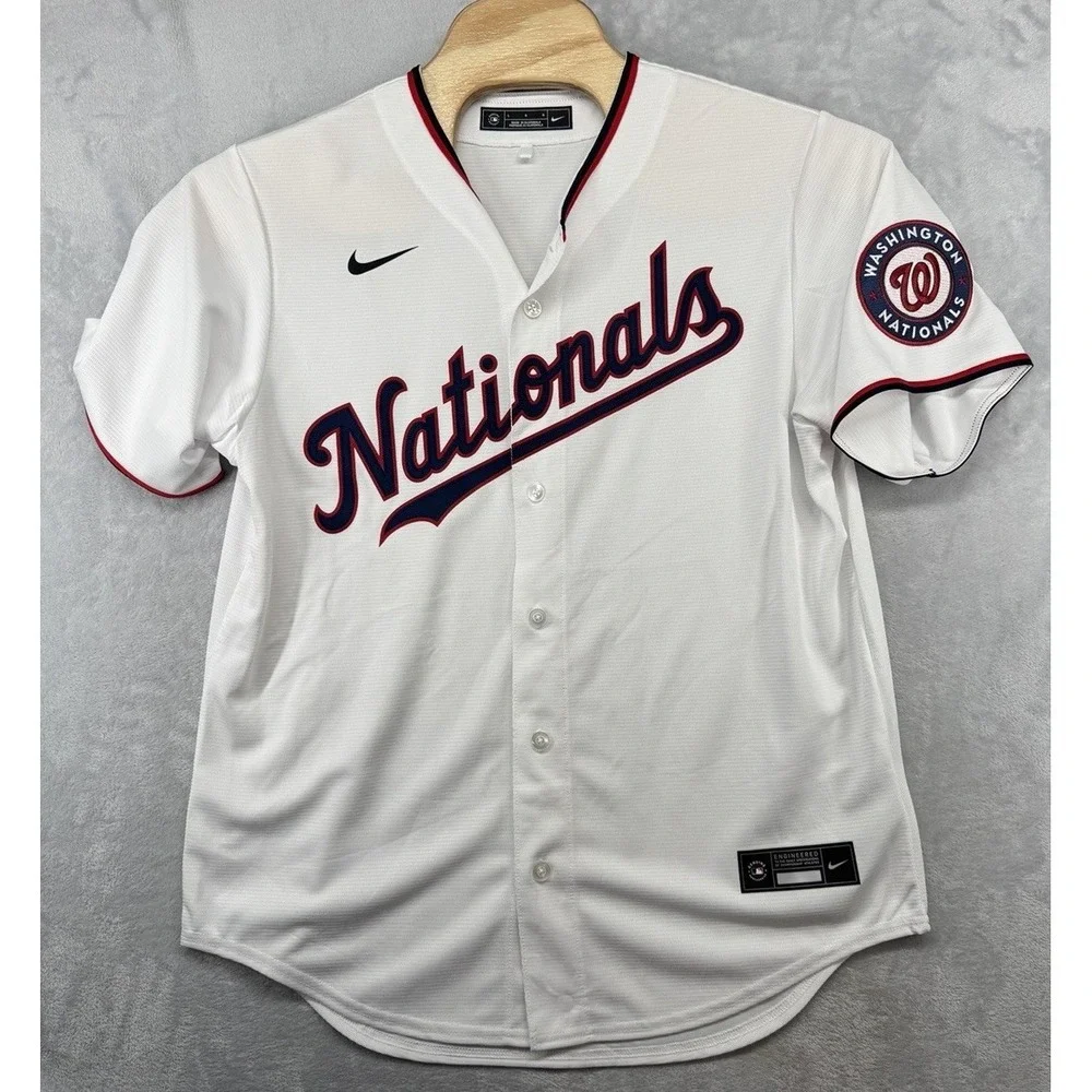Nike Washington Nationals Limited Home White Jersey Blank Men's Size‎ L NWOT